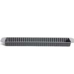 Moule à tarte rétractable acier perforé noir 35x11xH2,5cm
