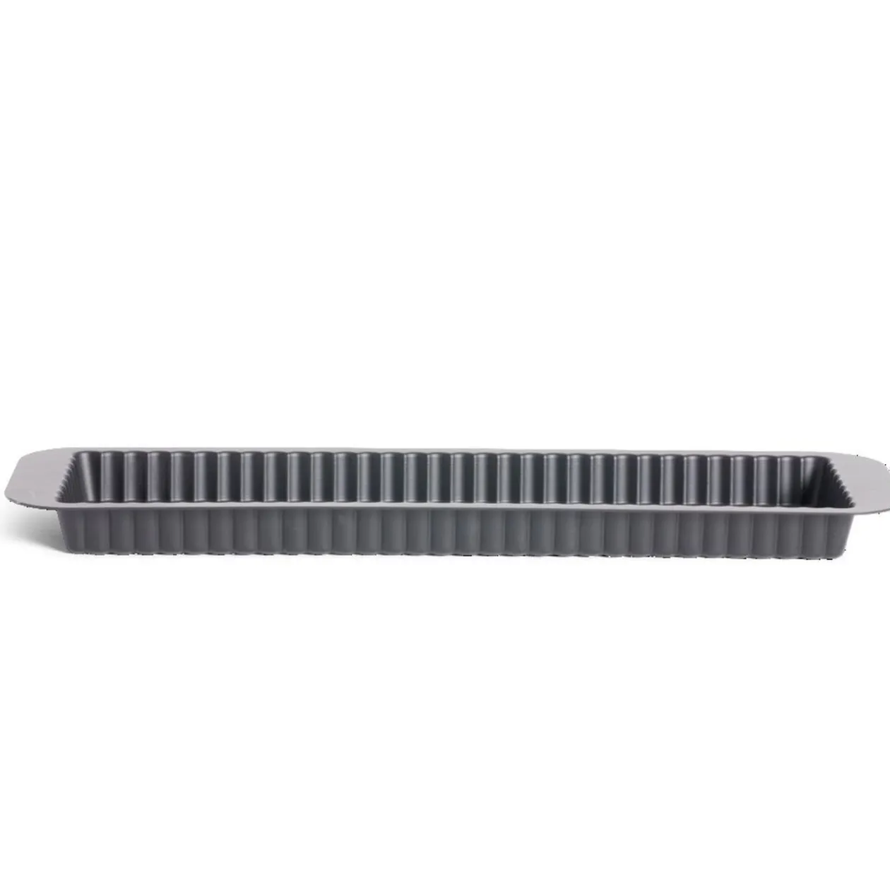 Moule à tarte rétractable acier perforé noir 35x11xH2,5cm