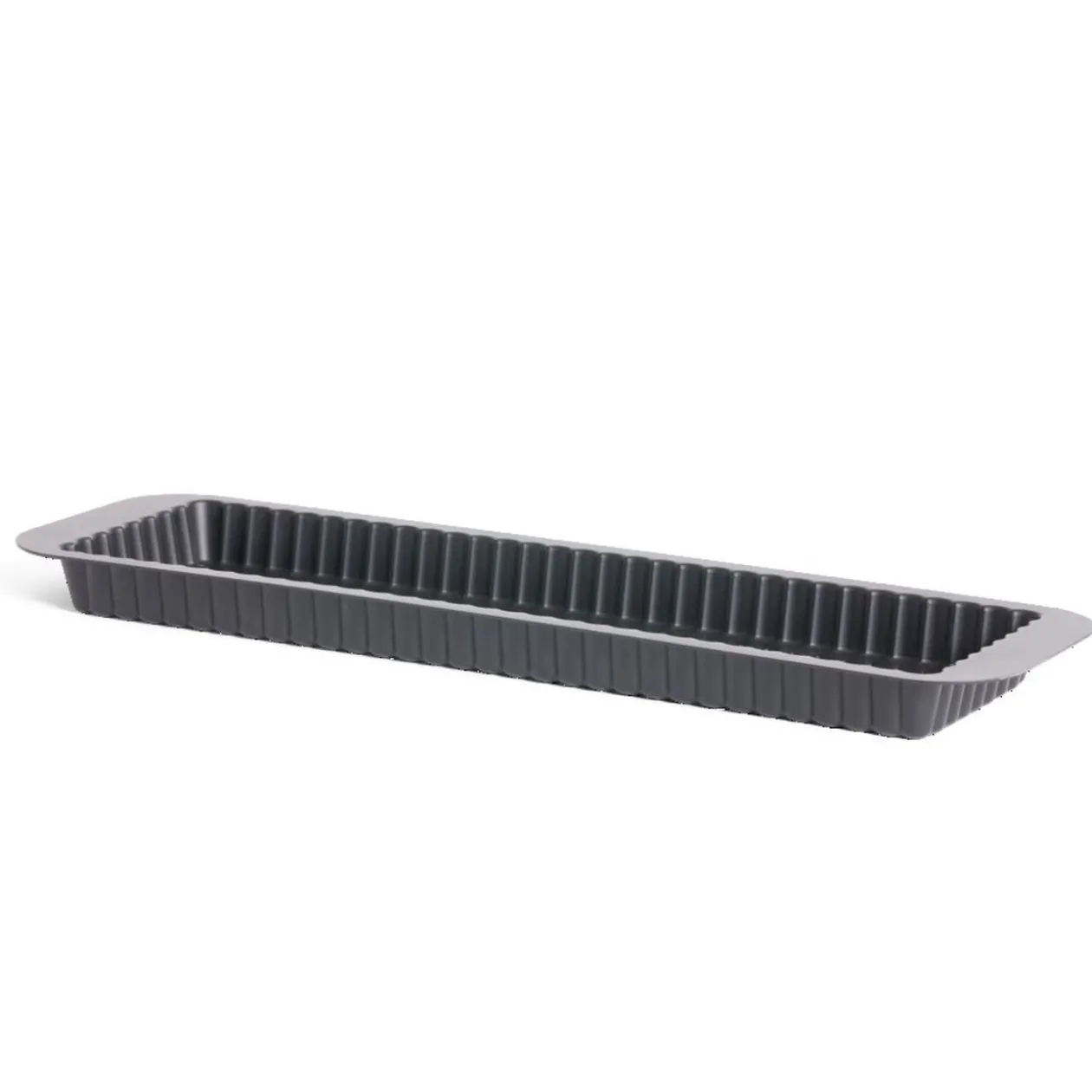 Moule à tarte rétractable acier perforé noir 35x11xH2,5cm