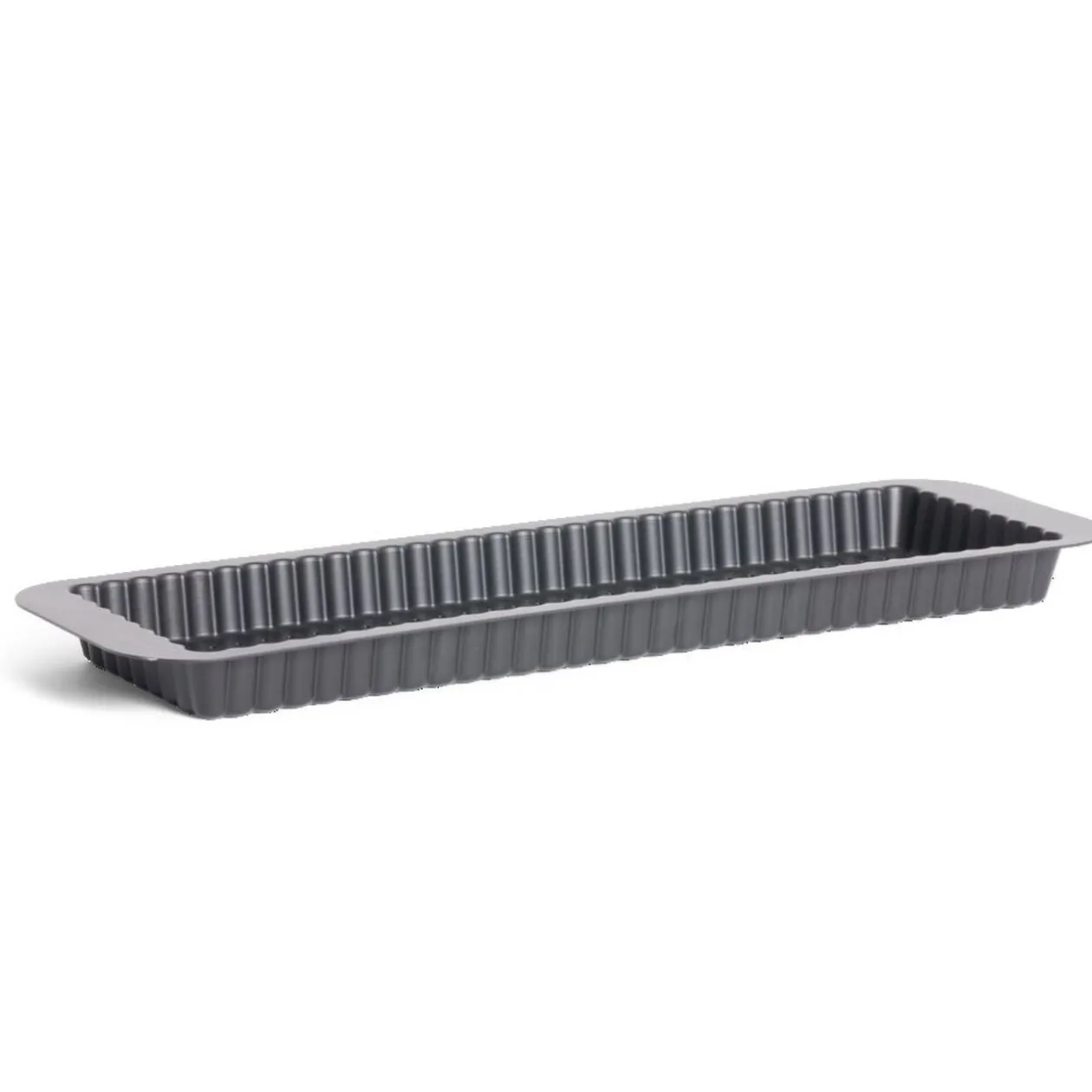 Moule à tarte rétractable acier perforé noir 35x11xH2,5cm