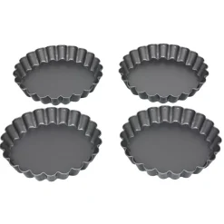 Moule à tartelette revêtement antiadhésif Ø12cm x4