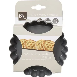Moule à tartelette revêtement antiadhésif Ø12cm x4
