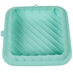Moule carré pixel 3D silicone vert