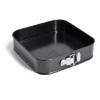 Moule charnière carré métal noir 26x26xH6,8cm
