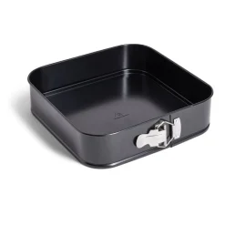 Moule charnière carré métal noir 26x26xH6,8cm