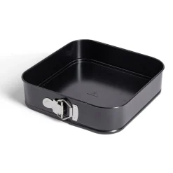 Moule charnière carré métal noir 26x26xH6,8cm