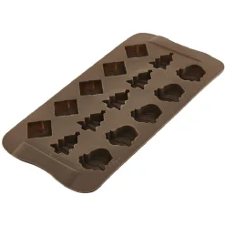 Moule de Noël pour chocolats marron