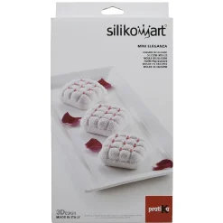 Moule en silicone 3D 6 minis coussins rouge