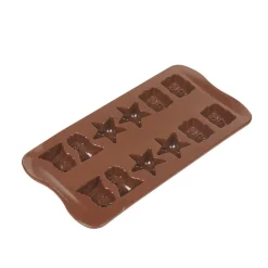 Moule en silicone pour 12 chocolats de Noël