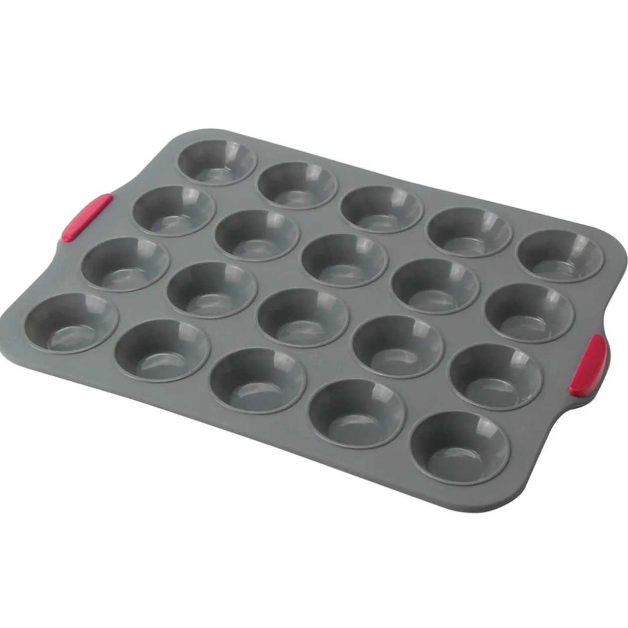 Moule petit four gris et rouge x20