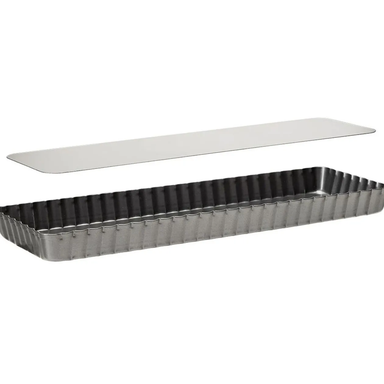 Moule rectangulaire avec fond amovible 35x11 cm