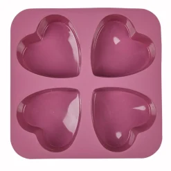 Moule silicone 4 coeurs