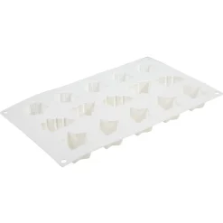 Moule silicone 15 empreintes forme sapin étoile flocon