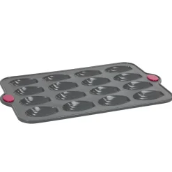 Moule silicone gris 16 madeleines