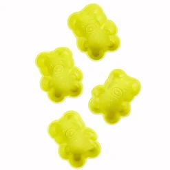 Moule silicone ourson vert anis x4