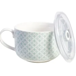 Mug à soupe et son couvercle