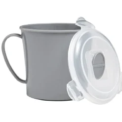 Mug à soupe micro-ondes gris
