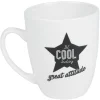 Mug de couleur banche avec designs Fun