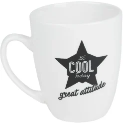 Mug de couleur banche avec designs Fun
