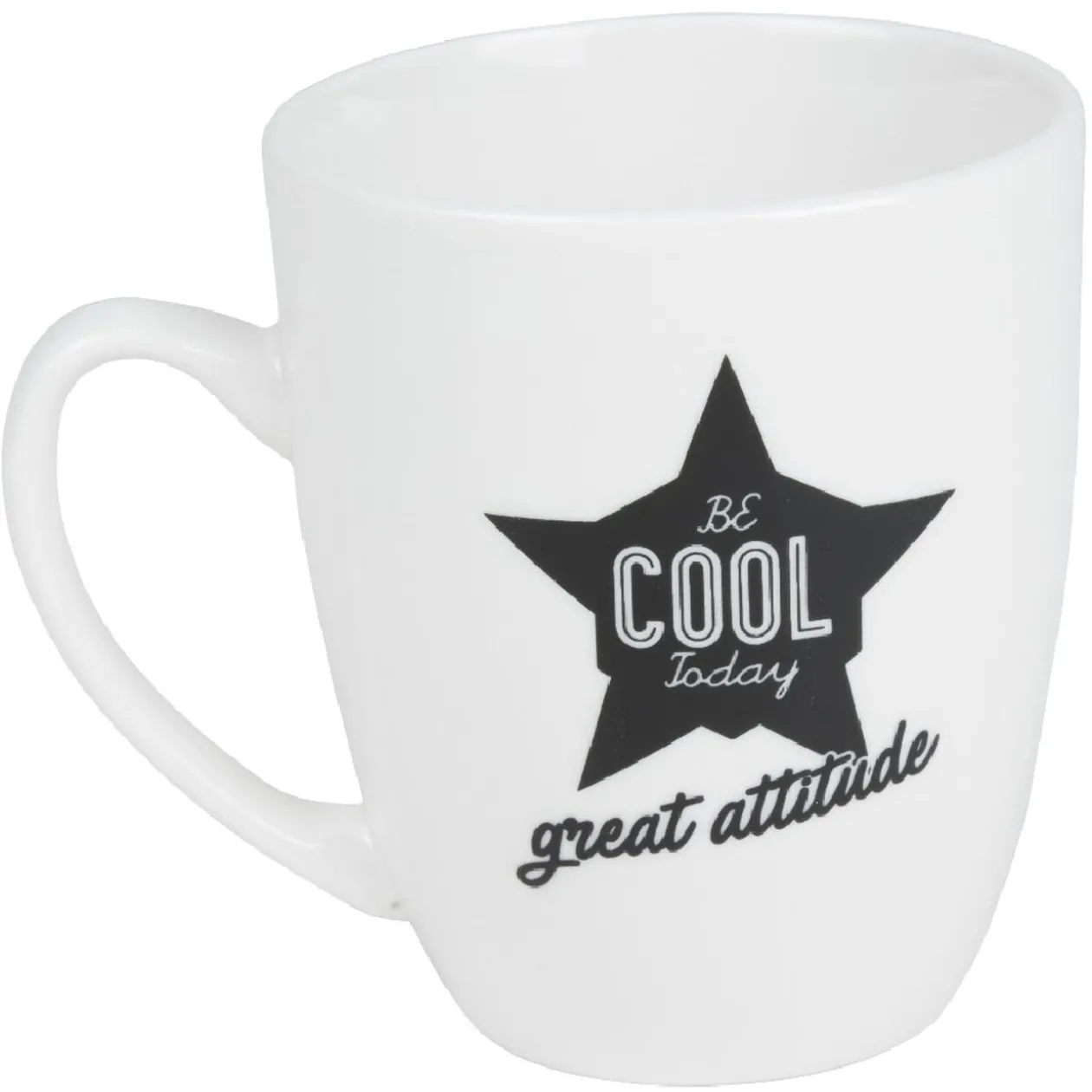 Mug de couleur banche avec designs Fun