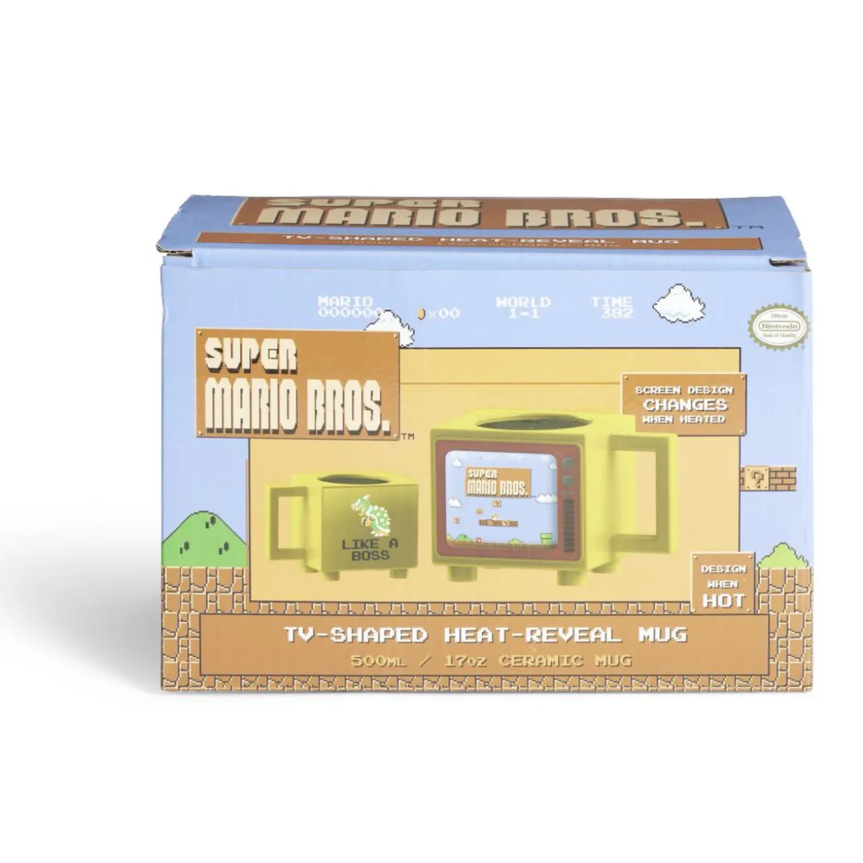Mug thermoréactif Super Mario Bros jaune 500ml