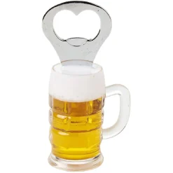 Ouvre-bouteille aimanté design chope de bière