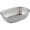 Panier ovale plastique gris