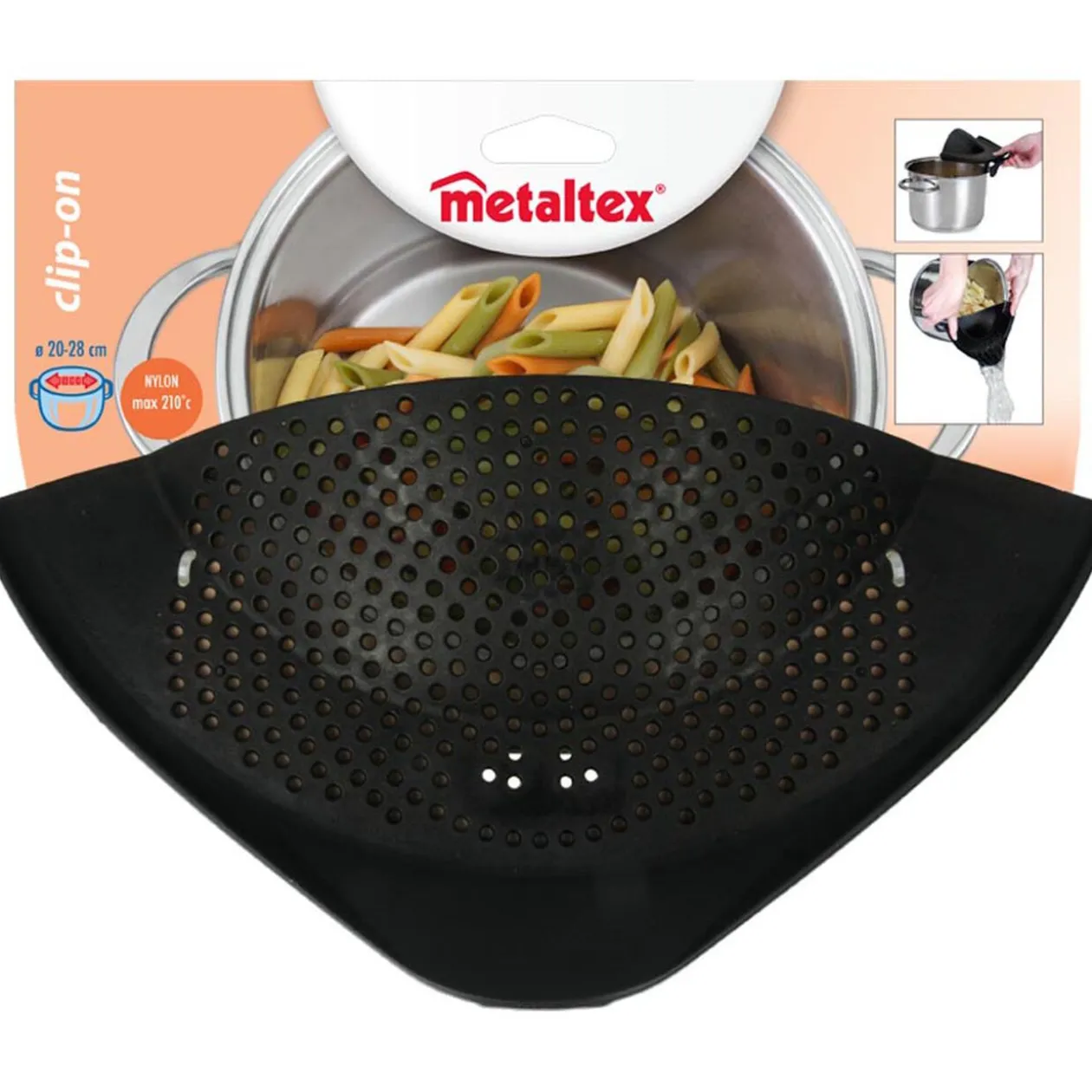 Passoire à clipser noire Metaltex