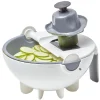 Passoire multifonctions rotative 9en1 mandoline