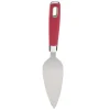 Pelle à tarte inox manche polypropylène rouge