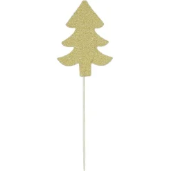 Pic en bois pour apéritif étoile et sapin x 18