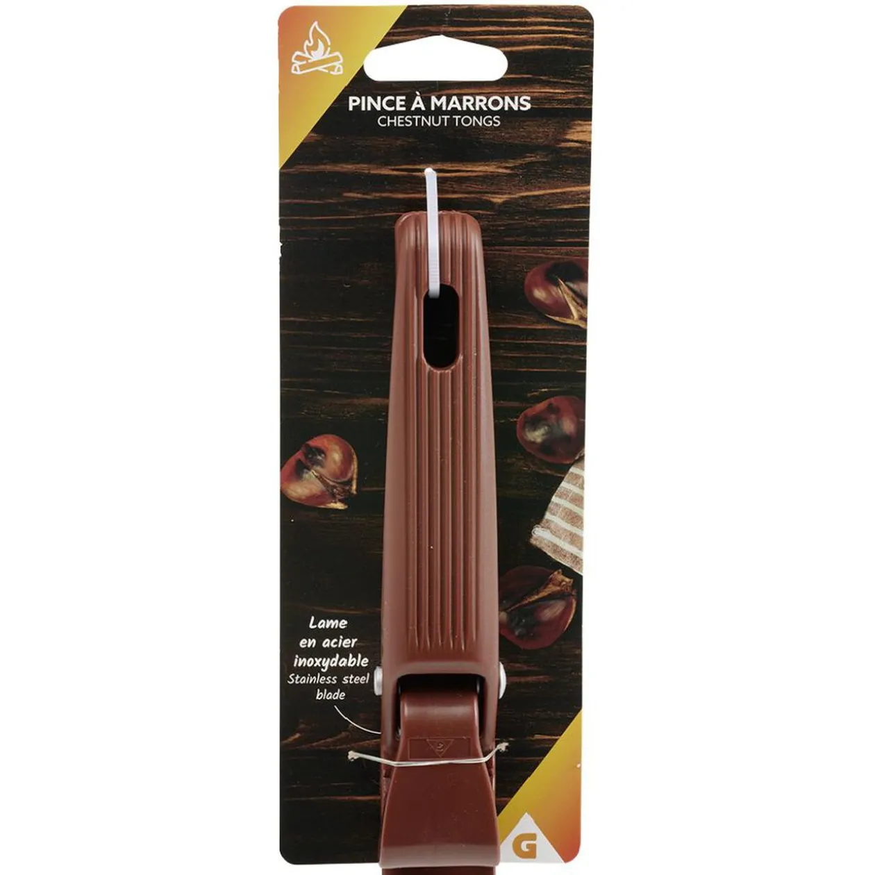 Pince à marrons lame en acier inoxydable L17cm