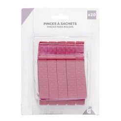 Pince à sachet rouge x20