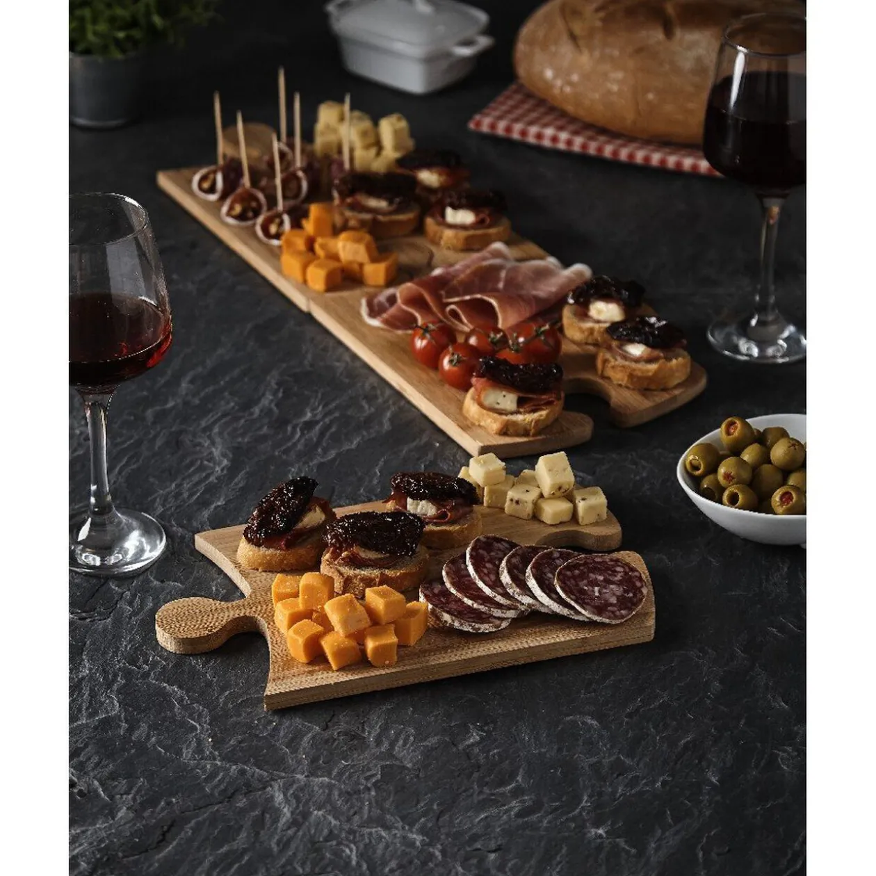 Planche à apéritif puzzle x3