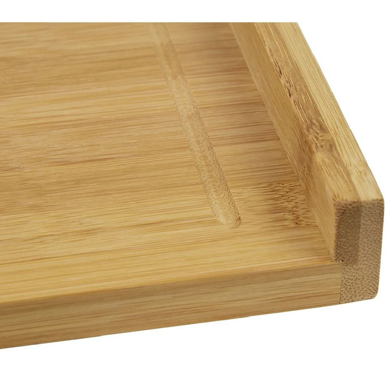 Planche à découper en bambou avec rebord 35x45xép5cm