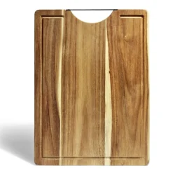 Planche à découper en bois d'acacia 40x30x1,5cm