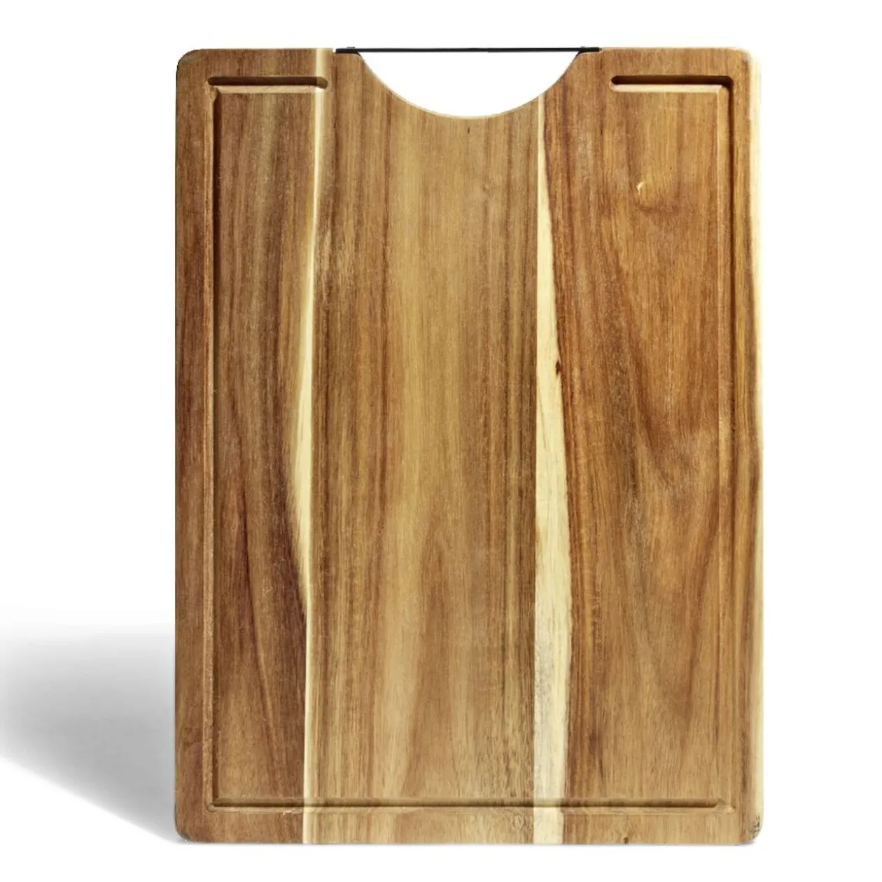 Planche à découper en bois d'acacia 40x30x1,5cm