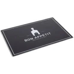 Planche à découper en verre design Bon appétit - 30x20cm