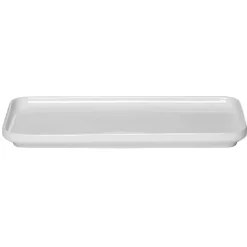 Plat à cake en porcelaine blanc