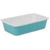 Plat à four design bleu turquoise