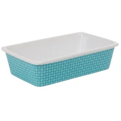 Plat à four design bleu turquoise