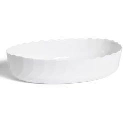 Plat à four en verre opale blanc 36,9x28,6xH8cm