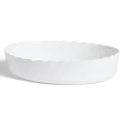 Plat à four en verre opale blanc 36,9x28,6xH8cm