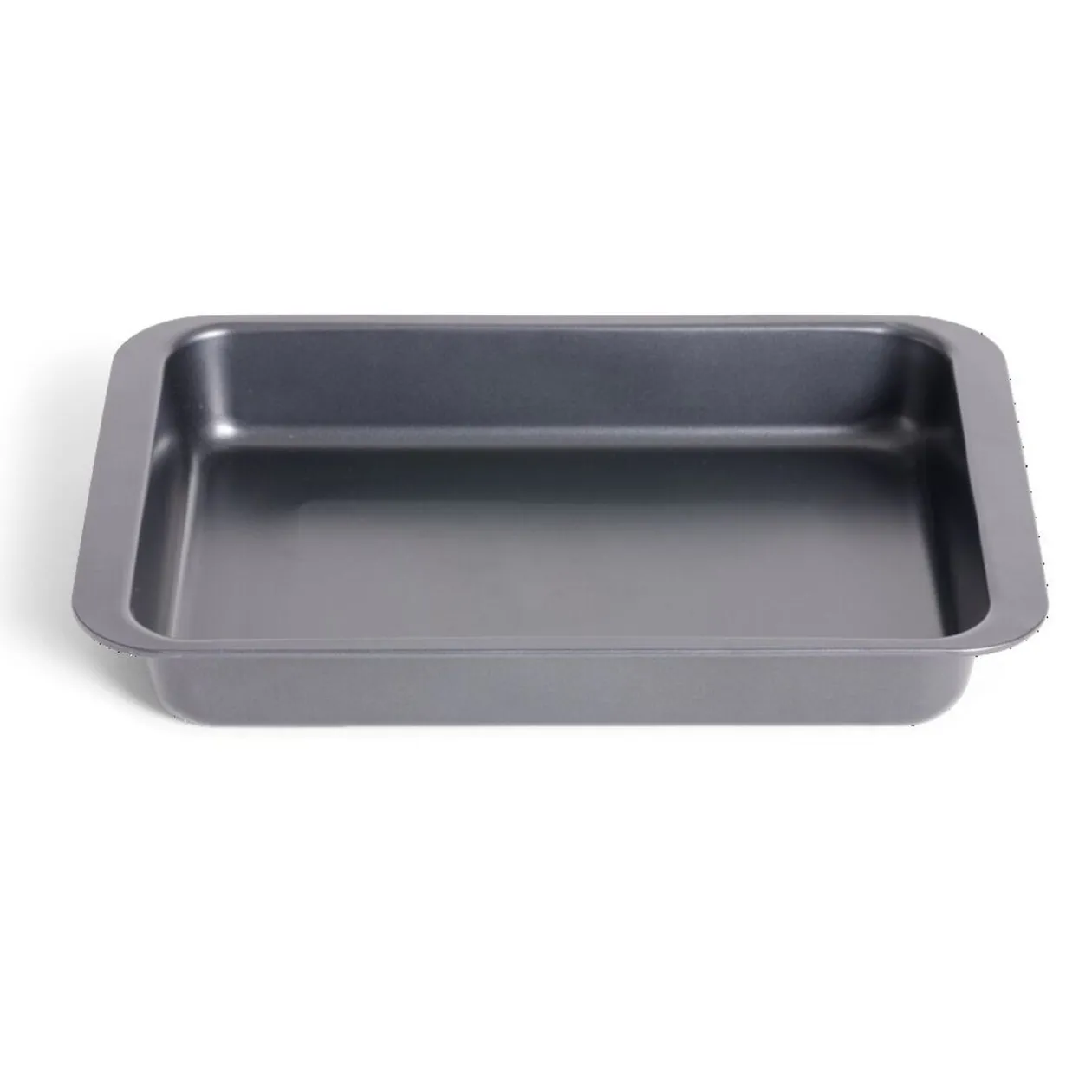 Plat à four métal noir 42x42xH6cm