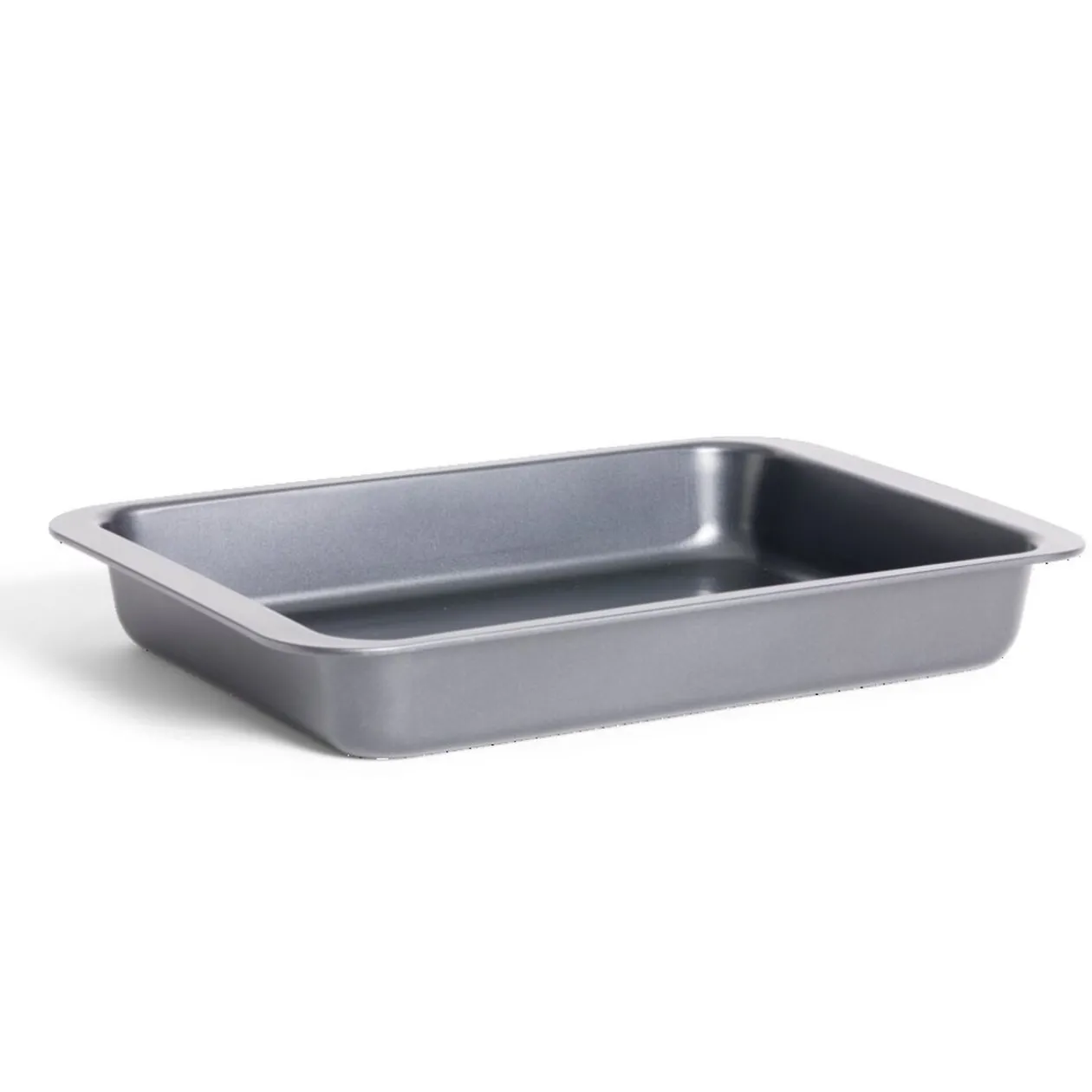 Plat à four métal noir 42x42xH6cm