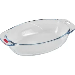 Plat à four Pyrex ovale transparent 1,8L