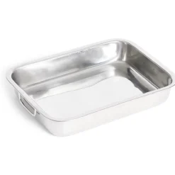 Plat à lasagnes en inox 37x27,5xH6,5cm