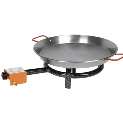 Plat à paëlla et réchaud