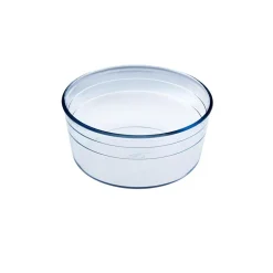 Plat à soufflé verre transparent