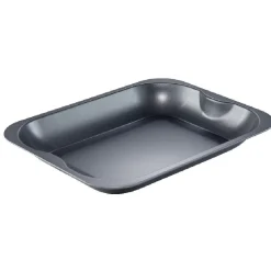 Plat gris carbone en métal x4